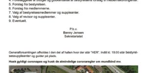 thumbnail of Indkaldelse til ordinær generalforsamling 02 06 2021